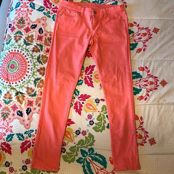 RUE 21 Coral Skinny Pant - Picture 2 of 2